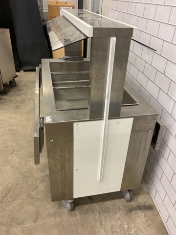 887137-7 Hot buffet with double tray lanes