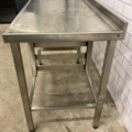 887144-8 New stainless steel dispensing bench with compartment for dish trays