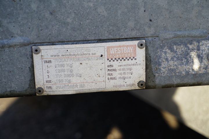 951764-9 Car transport trailer PANTER AGADOS O2B2