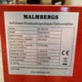 950595-3 Condensation dehumidifier Malmbergs TDH-55UM