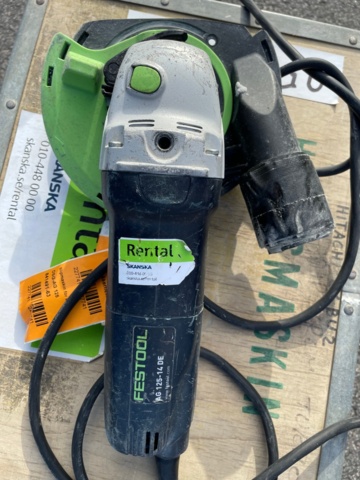 951867-3 Concrete grinder - Festool AG 125-14 DE, with box