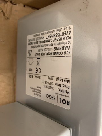 952154-2 Electric raise/lower legs for desk ROL Ergo