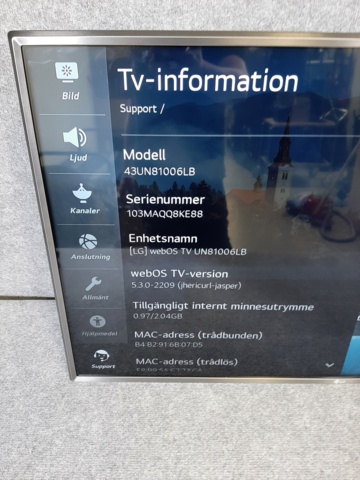 922971-3 TV/monitor 43", LG 43UN81006LB - incl. Chromecast