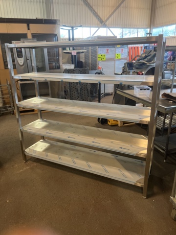 896896-1 New stainless shelf 190cm wide (Fully welded and stable)