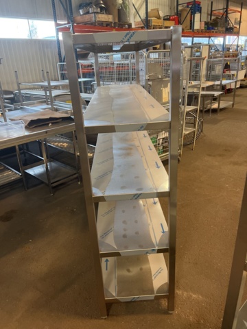 896896-3 New stainless shelf 190cm wide (Fully welded and stable)