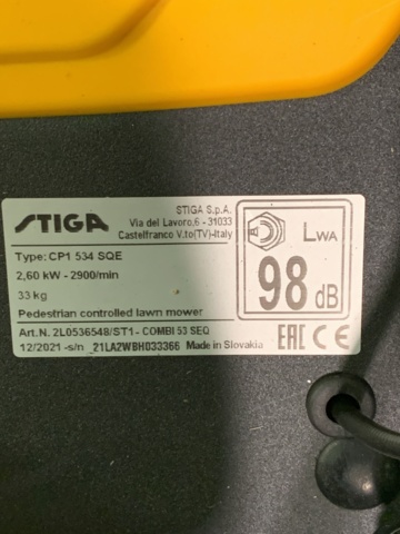 953505-9 Lawnmower Stiga Combi 53 SEQ