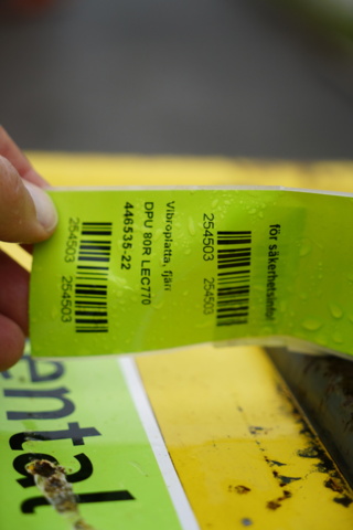 953593-6 Vibro plate remote controlled, Wacker Neuson DPU80r 700kg