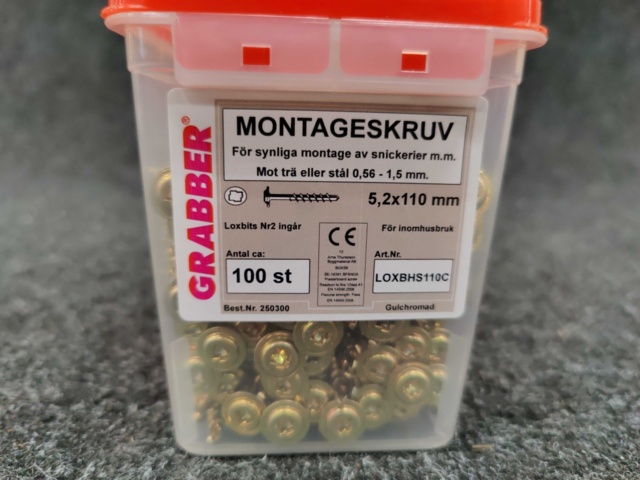 953572-10 Approx. 90 packs Mounting screw Grabber