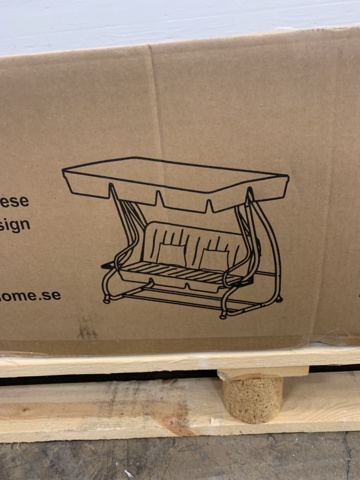 953803-4 Hammock Malaga Porch swing black, Venture home