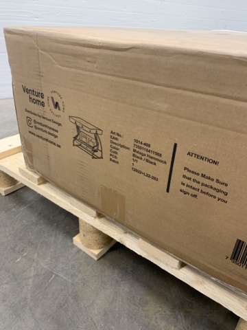 953803-6 Hammock Malaga Porch swing black, Venture home