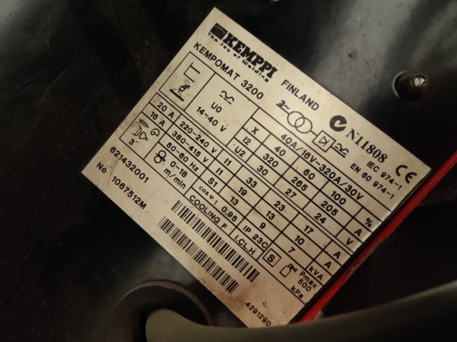 949219-7 Migsvets Kemppi Kempomat 3200