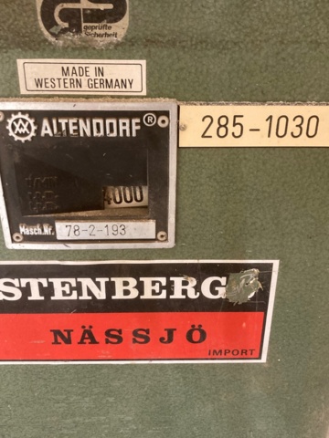 953581-6 Circular saw Wilhelm Altendorf F90