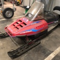 950697-1 Snowmobile POLARIS INDY WIDETRAK GT -1995 + snowmobile sled