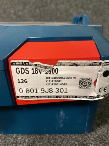 957284-3 Nut driver Bosch GDS 18V-1000