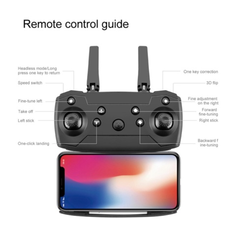 957580-20 2 drones, 4K, 2 cameras, app - Shipping included