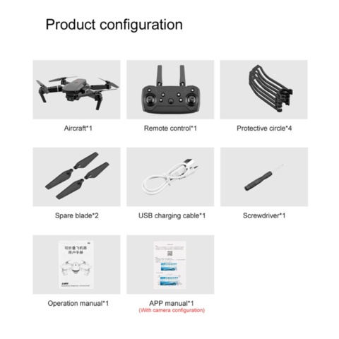 957580-21 2 drones, 4K, 2 cameras, app - Shipping included