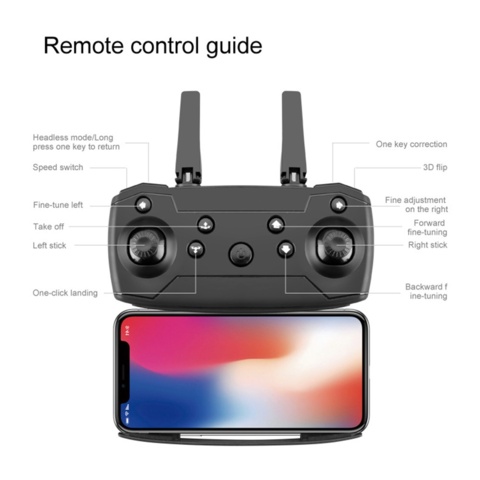 957580-23 2 drones, 4K, 2 cameras, app - Shipping included