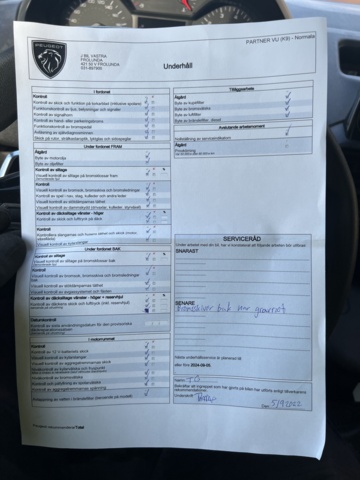 946187-21 Peugeot Partner Increased Payload 1.5 BlueHDi -2019