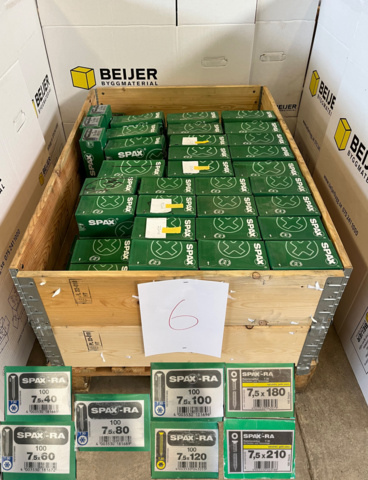 957764-1 SPAX screw in different sizes