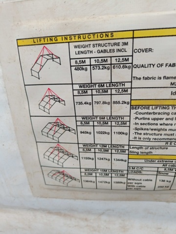 957785-22 Tent / Weather protection OB Wiik Instant 12.5m