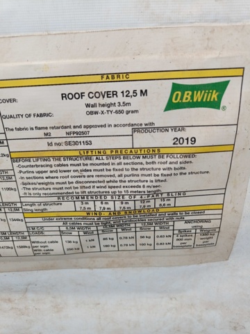 957785-23 Tent / Weather protection OB Wiik Instant 12.5m