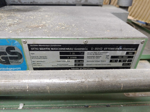 928568-28 Table cutter Otto Martin T 25