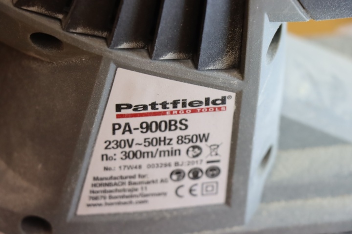 930587-4 Bygglampa + Slipmaskin Pattfield PA-900BS