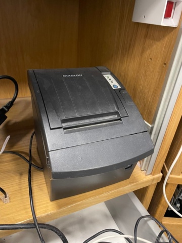 917537-5 Speaker 2.1, receipt printer, router and network switch