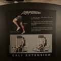768248-7 Seated calf press - Calf exemption Life fitness