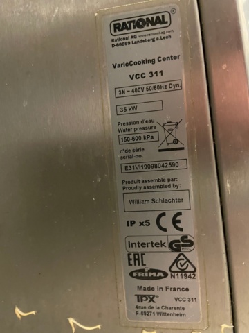959081-10 Vario Cooking Center (1), Rational VCC 311