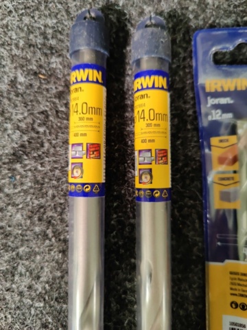 959418-2 Longer mortar drill Irwin 6-14 mm