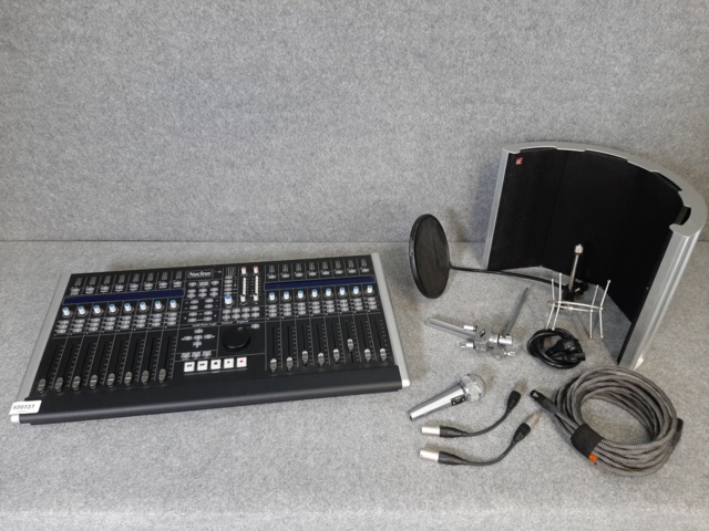 Mixer table, Solid state Logic (SSL) Nucleus + microphone with ...