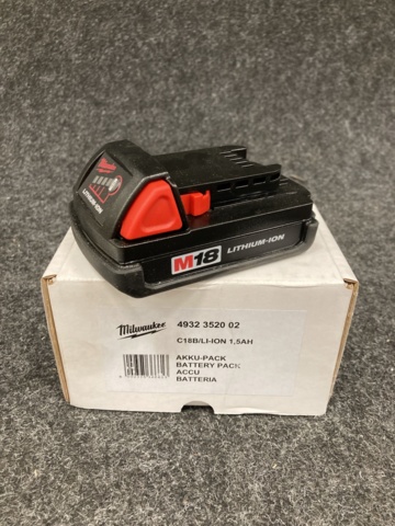959919-2 2 st batterier Milwaukee M18 1,5Ah