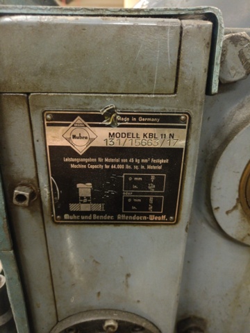928608-25 Punching/Profiling machine Muhru Bender KBL 11 N