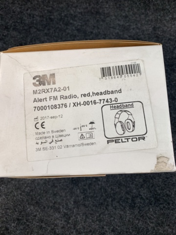 960249-3 Hearing protection 3M Peltor Alert M2RX7A2-01