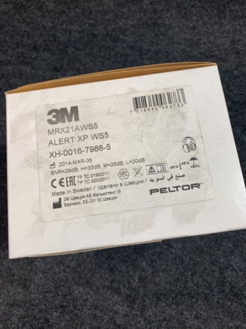 960251-3 Hearing protection 3M Peltor Alert XP WS5