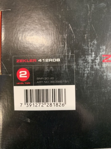 960257-3 Hearing protection Zekler 412RDB (incl. battery & charger)