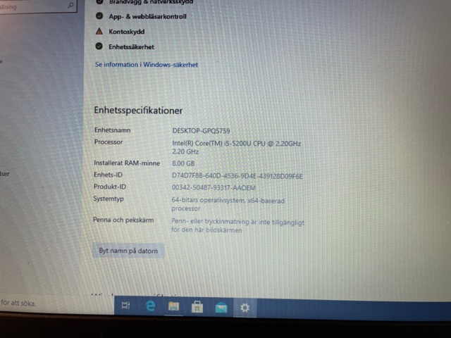 953038-5 Laptop Lenovo B50-50 15.6" 8GB/128GB/i5 2.2GHz