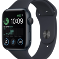 959678-1 Apple Watch SE GPS 44mm Midnight Aluminum Case with Midnight Sport Band - Regular