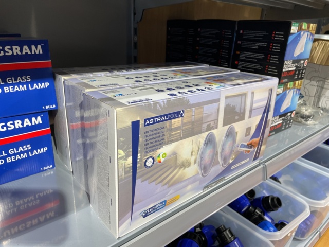 946701-4 17 sections of shelves with pool items