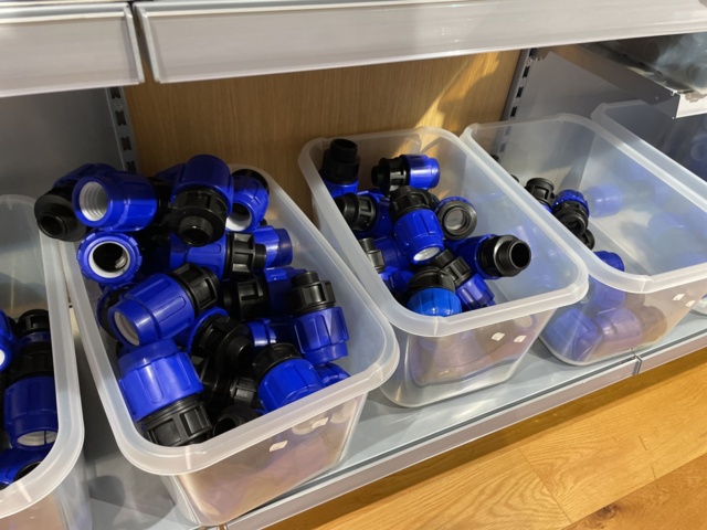 946701-17 17 sections of shelves with pool items