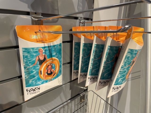 946701-33 17 sections of shelves with pool items