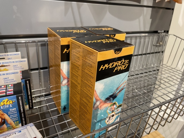 946701-34 17 sections of shelves with pool items