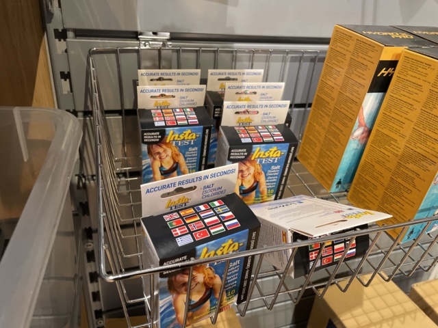 946701-35 17 sections of shelves with pool items