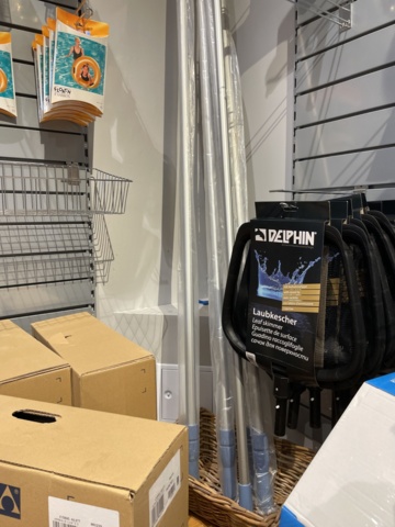 946701-38 17 sections of shelves with pool items