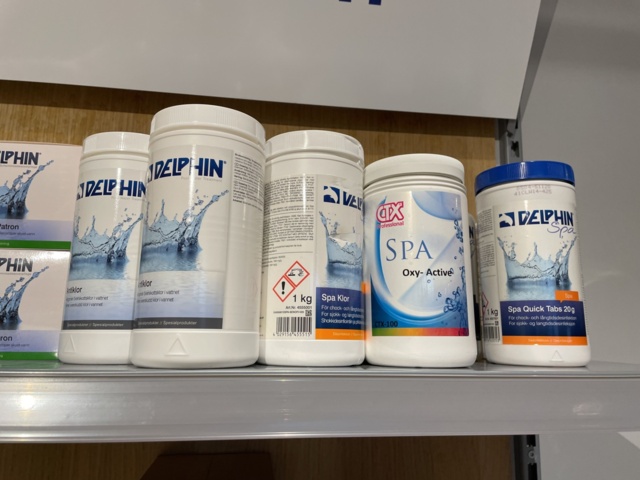 946701-55 17 sections of shelves with pool items