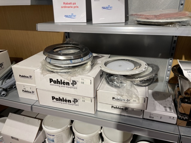 946701-56 17 sections of shelves with pool items