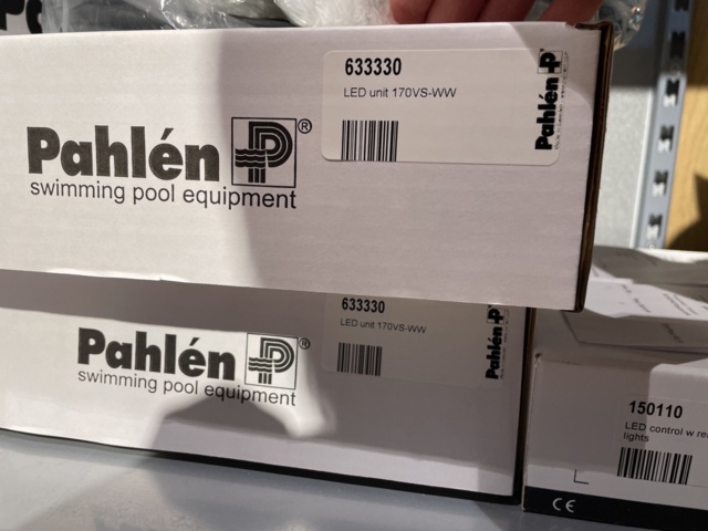 946701-57 17 sections of shelves with pool items