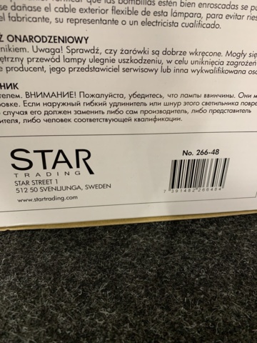 960806-3 Candlestick Star Trading Tall 266-48