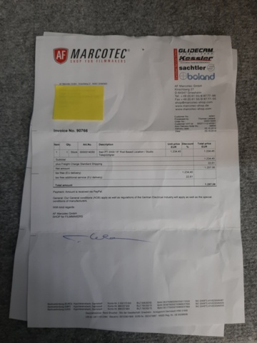 920755-7 Teleprompter, Ikan, PT3500-HB 15´´, - Ny i kartong!